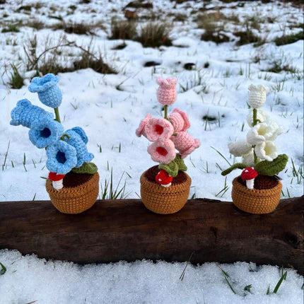 Fleurs en crochet avec lumière